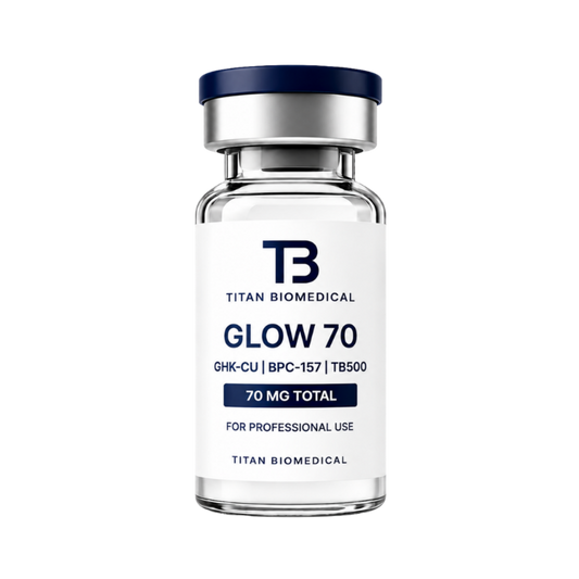 Glow 70 - GHK-CU (50mg) / BPC-157 (10mg) / TB500 (10mg)
